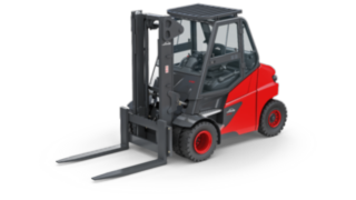 Una carretilla eléctrica de la serie E60 – E80 de Linde Material Handling