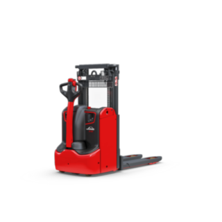 Los apiladores dobles con operario acompañante D06 – D10 de Linde están optimizados para el transporte rápido y preciso de mercancías en espacios reducidos.