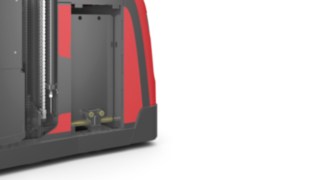 La extracción lateral de la batería facilita un cambio rápido en caso del V modular. La extracción lateral de la batería del V modular de Linde Material Handling