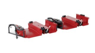 Bastidor de carga con dispositivo de elevación eléctrico