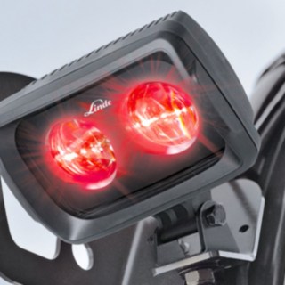 La variante con luz roja del Linde BlueSpot.