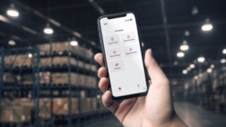 Vista para smartphone de Linde Warehouse Manager