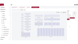 La interfaz de usuario de Linde Warehouse Manager muestra la localización