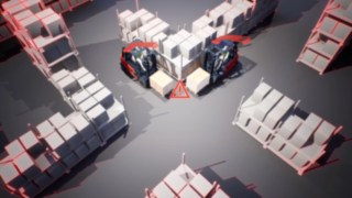 myLinde analiza los datos de Safety Guard para identificar los riesgos para la seguridad, optimizar la gestión del tráfico y aumentar la productividad. Un vídeo animado muestra los riesgos al cruzar intersecciones en el almacén
