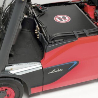 Carretilla eléctrica de Linde con tecnología Litio-Ion