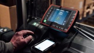 Pantalla del Object Warning System de Linde MH.