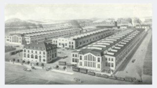 Vista aérea de la planta en Aschaffenburg