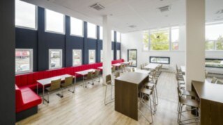 Vista interior del nuevo edificio de Linde