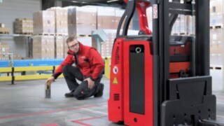 El L-MATIC de Linde Material Handling en acción.