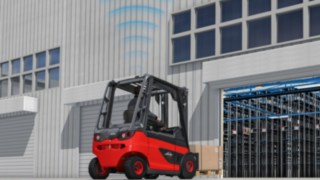 Sistema de radar que adapta la velocidad de carretillas por zonas Sistema de radar que adapta la velocidad de carretillas por zonas