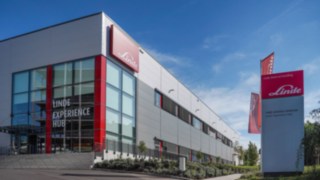 El Linde Experience Hub en la sede de Aschaffenburg.
