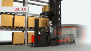 El sistema agiliza la manipulación de cargas y aumenta la seguridad. Vídeo sobre el Linde System Control (LSC)