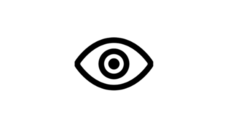 Representación de un ojo en forma de icono
