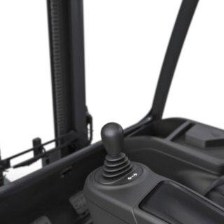 La carretilla eléctrica X30 con la variante de joystick del nuevo Linde Steer Control. X30 con joystick y Linde Steer Control de Linde Material Handling