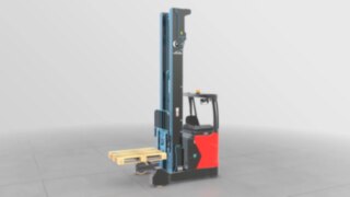 La carretilla retráctil R20 con el nuevo mástil retráctil de Linde. El nuevo mástil retráctil de Linde Material Handling