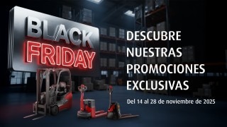 Black Friday 2025: oferta exclusiva en carretillas, transpaletas y apiladores