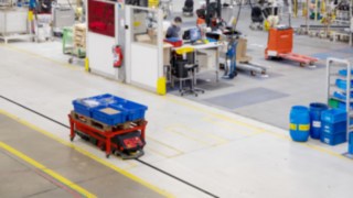 robot autónomo en linea de produccion