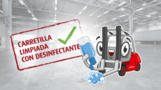 Limpieza Carretillas con desinfectante Limpieza Carretillas con desinfectante