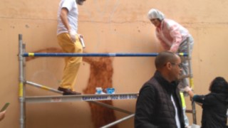 Taller de pintura del patio en CEPRI Taller de pintura del patio en CEPRI